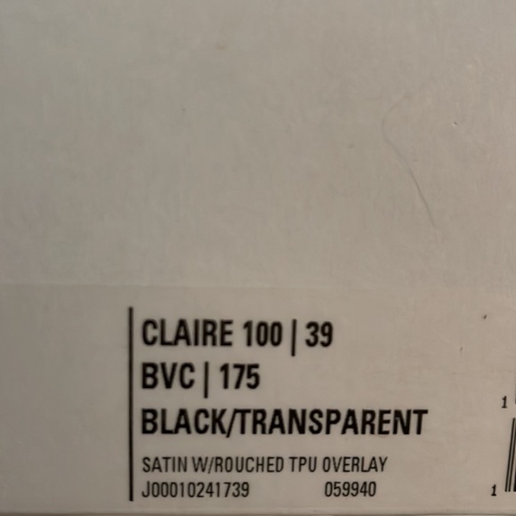 Jimmy Choo Claire 100 Black/Transparent Heels. - Picture 10 of 10